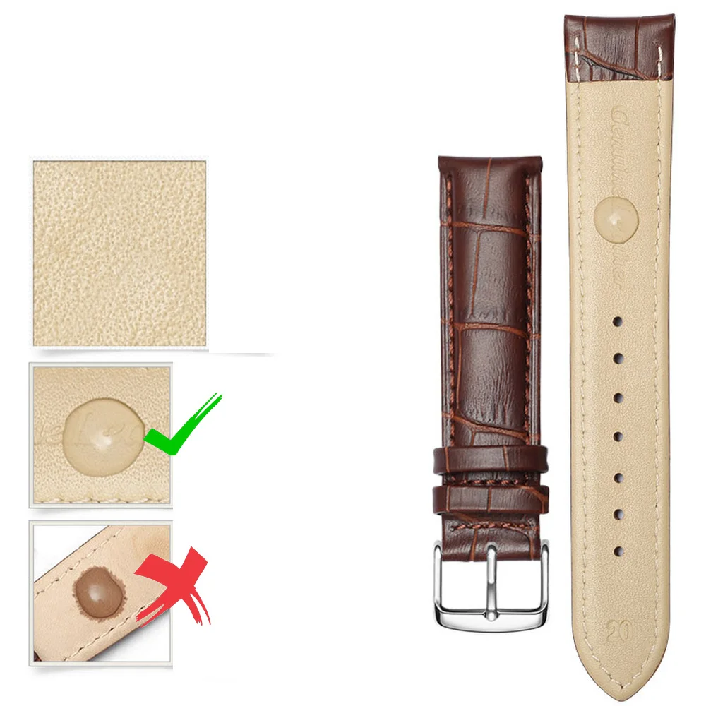 Universal Leather Watch Strap replacement Leather Watchband 12mm 14mm 16mm 18mm 19mm 20mm 21mm 22mm 24mm Watch Band