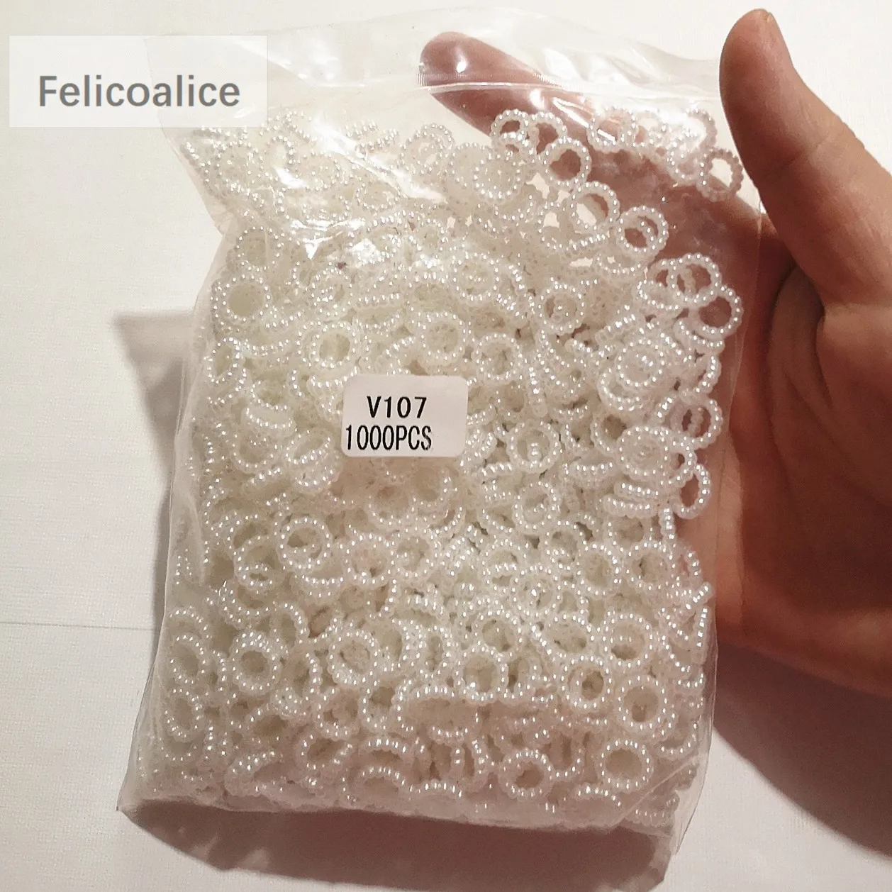 1000pcs White Flatback Half Round Flower Bowknot Imitation Pearl Craft ABS Scrapbook Beads for DIY Decoration Jewelry Making