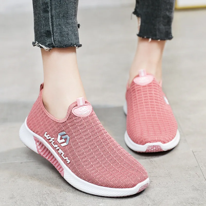 Best Sell Summer Women Running Shoes Fashion Sports Shoes Breathable Light Athletic Trainers Women Comfortable Walking Sneakers