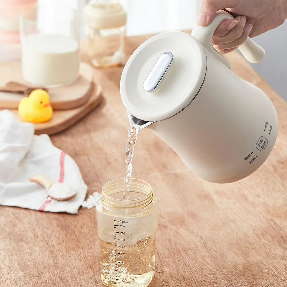 220V 600ML Mini bollitore elettrico per uso domestico bollitore automatico per acqua bollente pentola multiuso pentola e interno in acciaio inossidabile