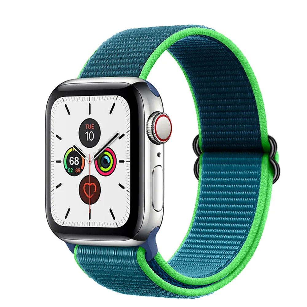 

Elastic Strap For Apple Watch Band 45mm 41mm 44mm 40mm 38mm 42mm Adjustable Nylon Solo Loop Bracelet iWatch Series 7 3 4 5 6 Se