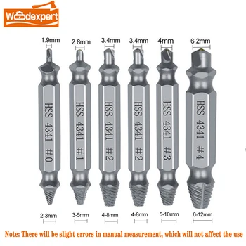 4/5/6 PCS Damaged Screw Extractor Drill Bit Set Stripped Broken Screw Bolt Remover Extractor Easily Take Out Demolition Tools 3
