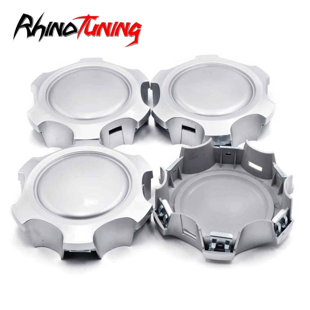 4pcs 137mm Wheel Center Cap For TY-035  Rim Hub Covers 6 Lugs Styling Modification Accessories Curved Surface Silver