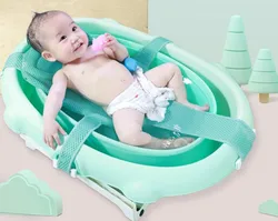 Filet de bain universel en velours pour bébé, support de poche, artefact nouveau-né, baignoire, produits de douche, sandwich pour enfants