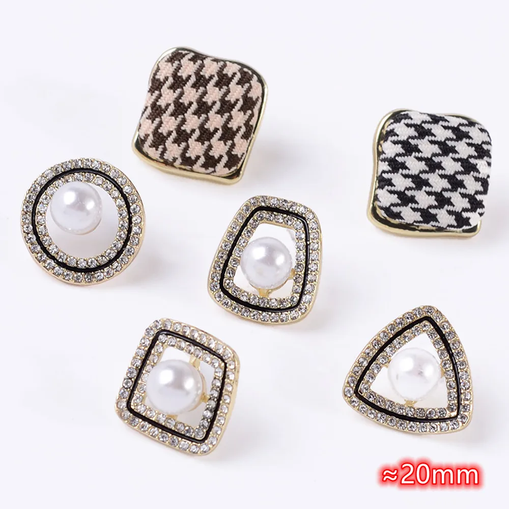 

Vintage Crystal Earrings Accessories for Stud Earrings Making 10pcs pearls Earrings Components DIY Jewelry Making Parts Fitting