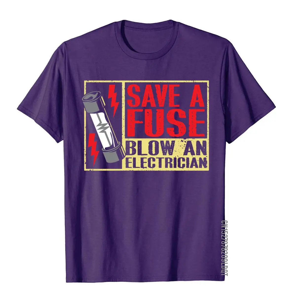 Funny Save A Fuse Blow An Electrician On Sale Men T Shirt Cotton Tops & Tees England Style