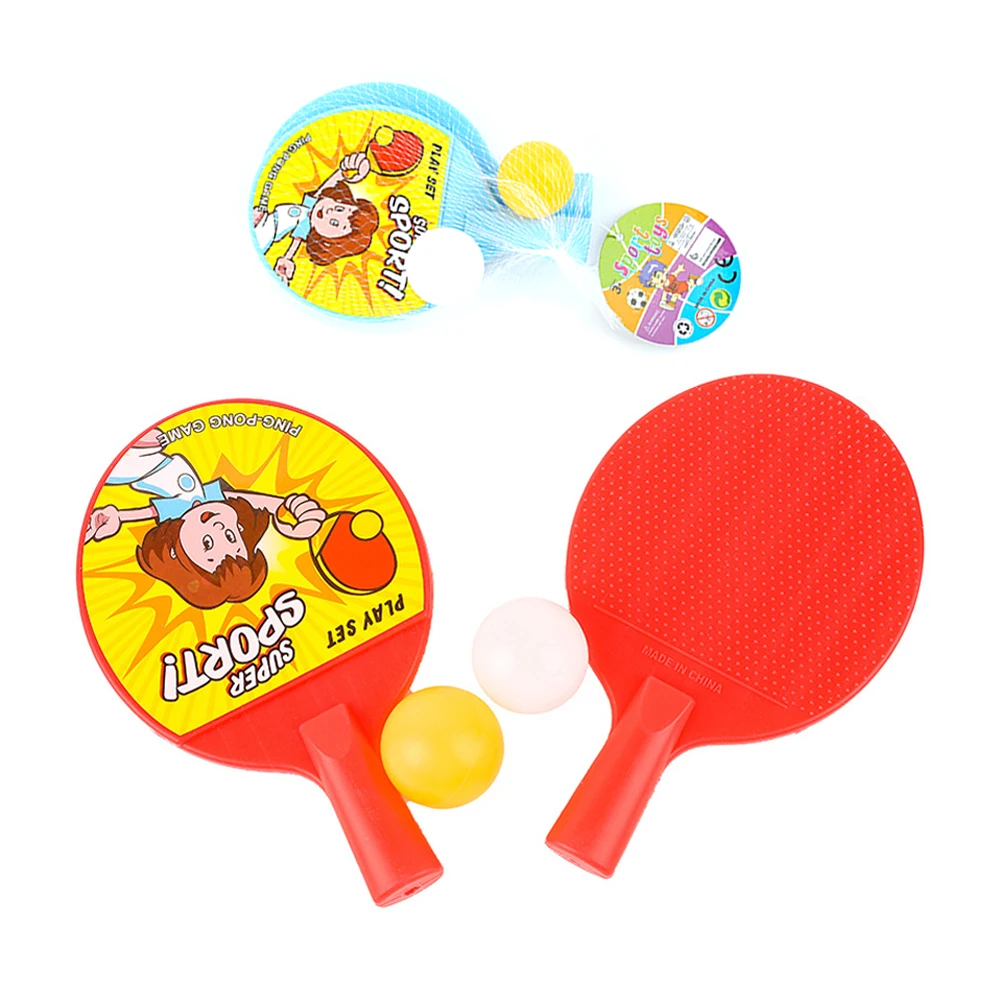 Table Tennis Racket Set ABS Plastic Children Outdoor Sports Practice Training Pats Professional Pingpong Sporting Goods