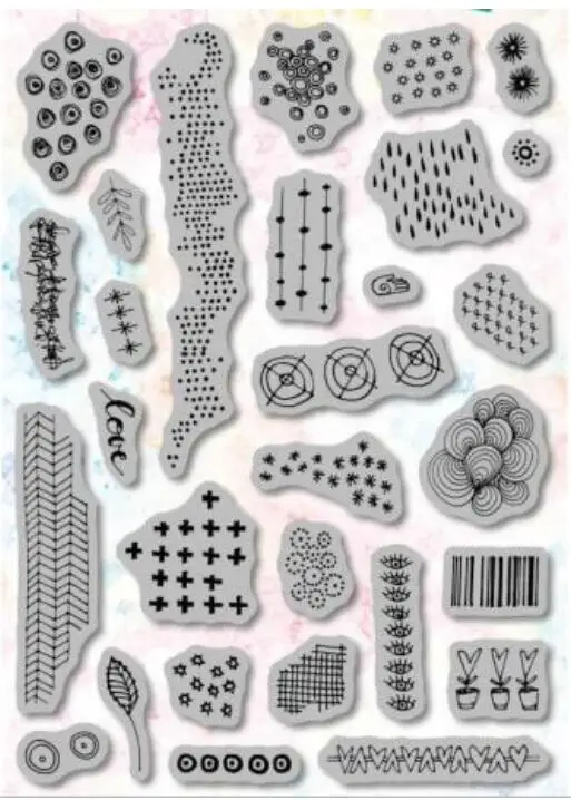 Background Clear Silicone Stamp / Seal For DIY Scrapbooking / Album Decorative Clear Stamp Sheets A267