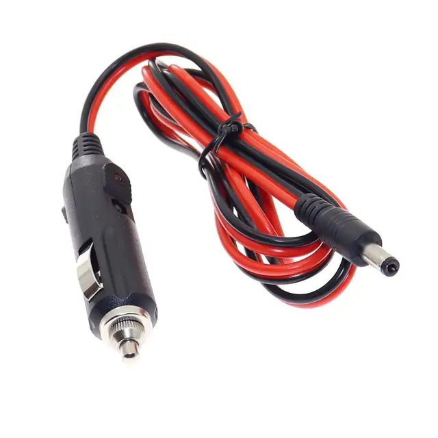 Nowa ładowarka samochodowa 12V 5A DC do gniazda zapalniczki z bezpiecznikiem 3A, uniwersalny adapter zasilania z wtyczką DC 5.5x2.1mm, kabel 1.2m