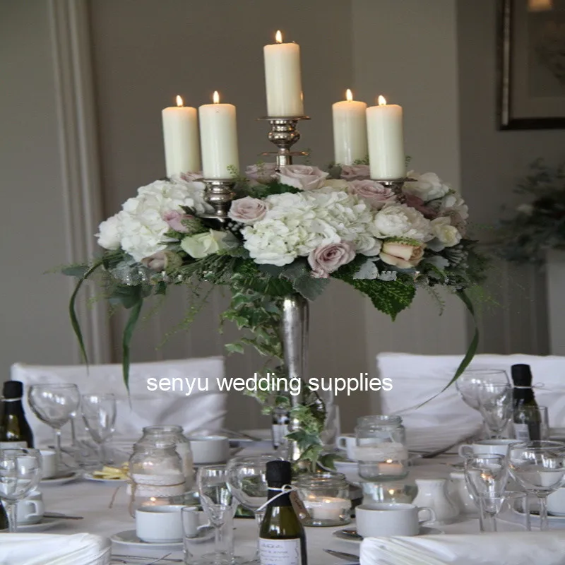 10pcs Tall Gold Pillar Flower Stand Table Centerpiece for Party Wedding Decoration u0792