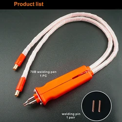 HB-70B Spot Welding Pen Handle For 18650 Lithium Battery DIY Pulse Welding Pen Spot Welder Machine O/U type plug