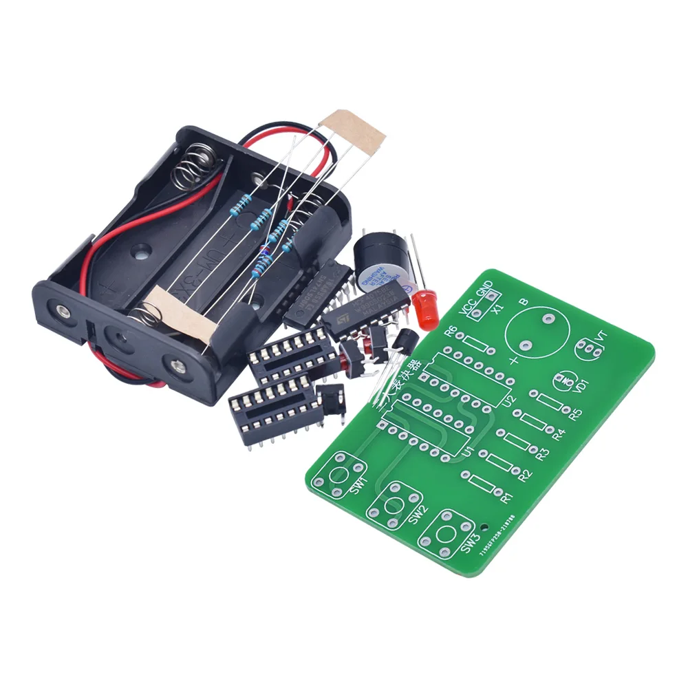 Three-person voting machine learning welding kit three-person voting machine 74LS08+ CD4075 digital circuit training DIY