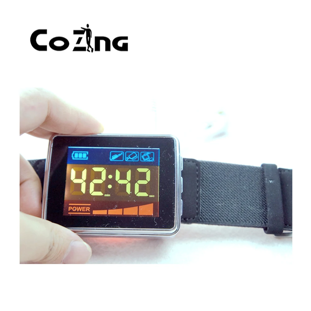 

COIZNG CE FDA 650nm Laser Therapy Wrist Diode LLLT For Diabetes Hypertension Treatment Watch Sinusitis Therapeutic Apparatus