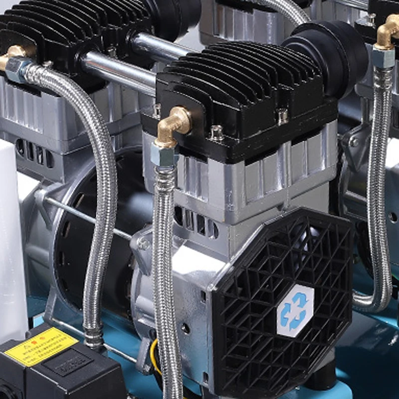 800W-30L Compressore d'aria Pompa silenziosa senza olio 220V Macchina del compressore d'aria di livello industriale Grande macchina della pompa d'aria ad alta pressione
