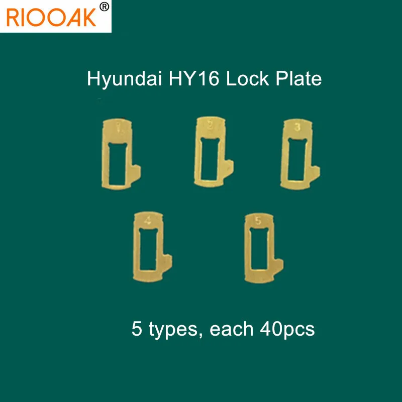 

200pcs/lot HY16 Car Lock Repair Kit Accessories Brass Material Car Lock Reed Plate For Hyundai Elantra For Kia K2 K3 Fort