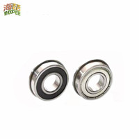1PCS flange type bearing ABEC-3  F6200 F6201 F6202 F6203 F6204 F6205 F6206ZZ/2RS