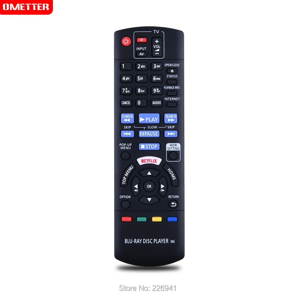 N2QAYB001147เปลี่ยนรีโมทคอนโทรลสำหรับ Panasonic Blu-Ray Disc Player DMP-UB300 UB310 UB314 UB390 UB400 UB404 UB820 UB824 DP-UB420