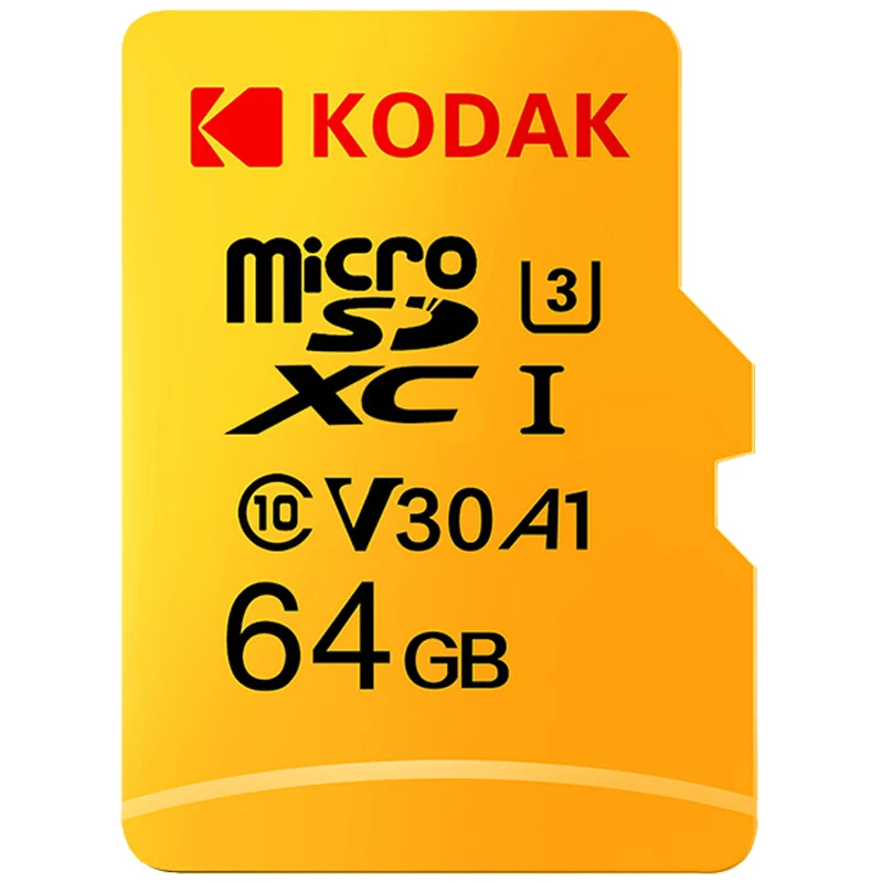 Оригинальная карта памяти Kodak 512GB Micro SD Class 10 16G 32G 64GB U3 4K высокоскоростная флеш-память Cartao De Memoria TF128gb Mecard C10 1TB