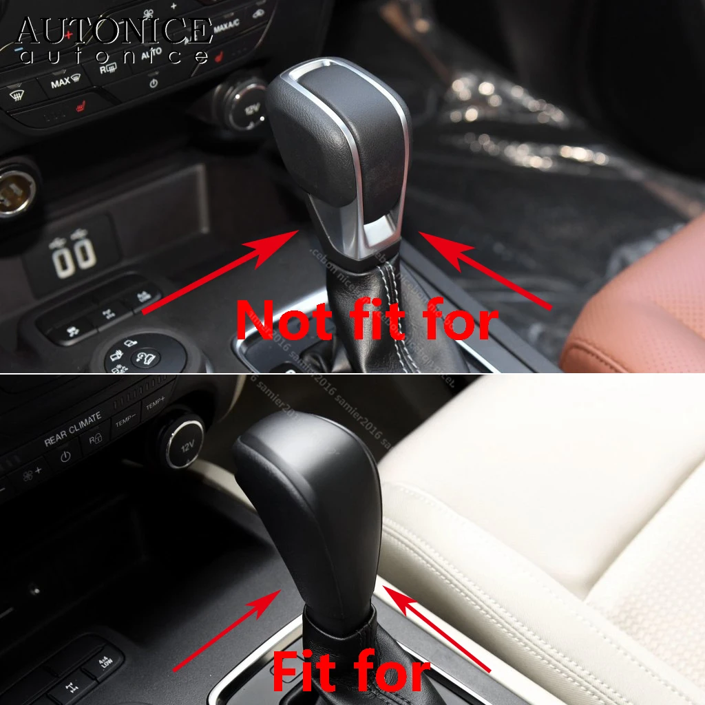 Interior Gear Shift Knob Decorator Cover Trim Fit for Ford Ranger Everest Endeavour 2015 2016 2017 2018 2019