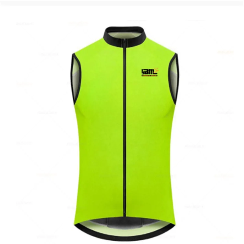 Men\'s Vest Cycling Clothes Zipper Summer Cycling Clothes Mountain Bike Shirt Quick-Drying UV Protection