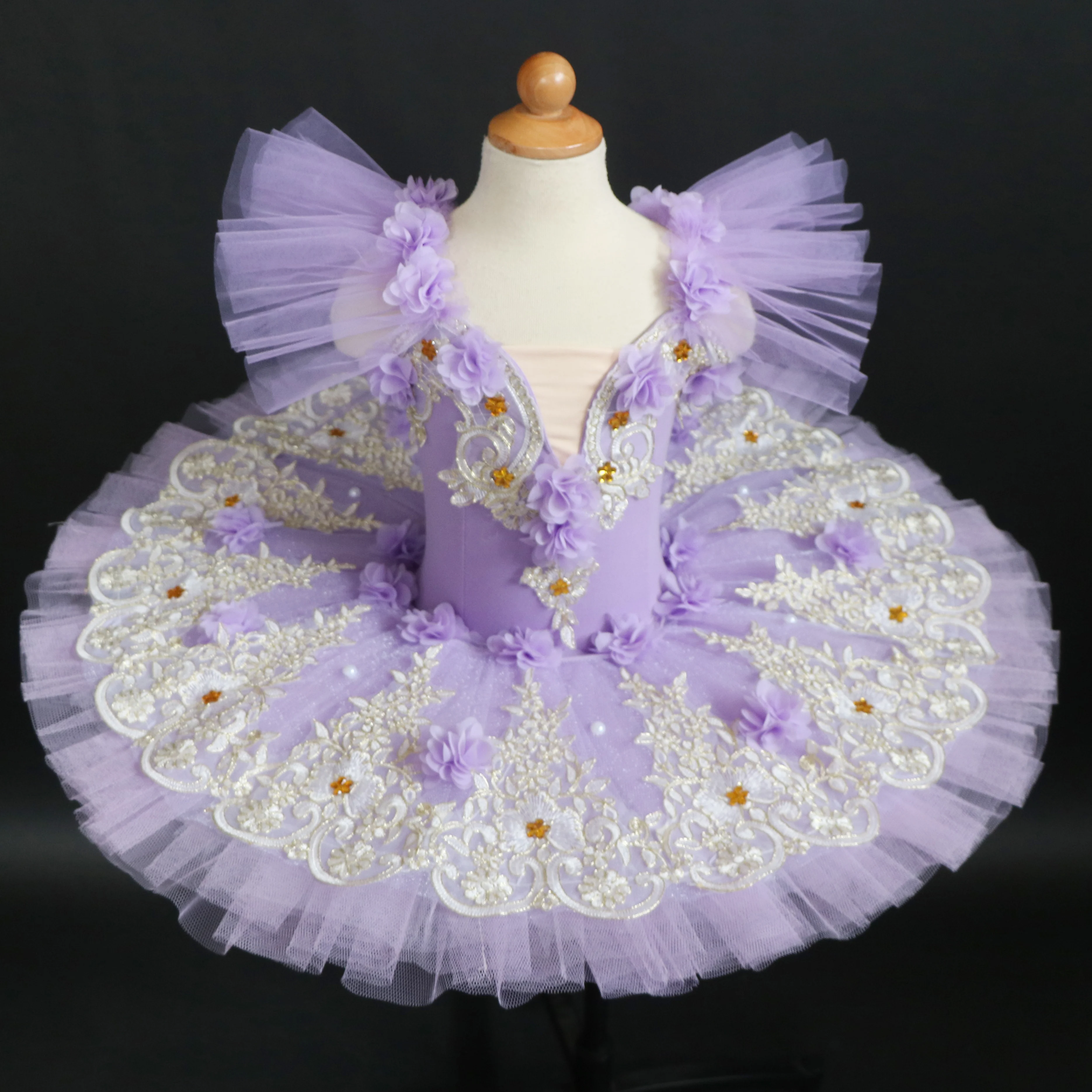 New Professional Ballet Dress For Girls Tutu Child Swan Lake Costume Red Ballet Dress For Children Pancake Tutu Girls Dancewear