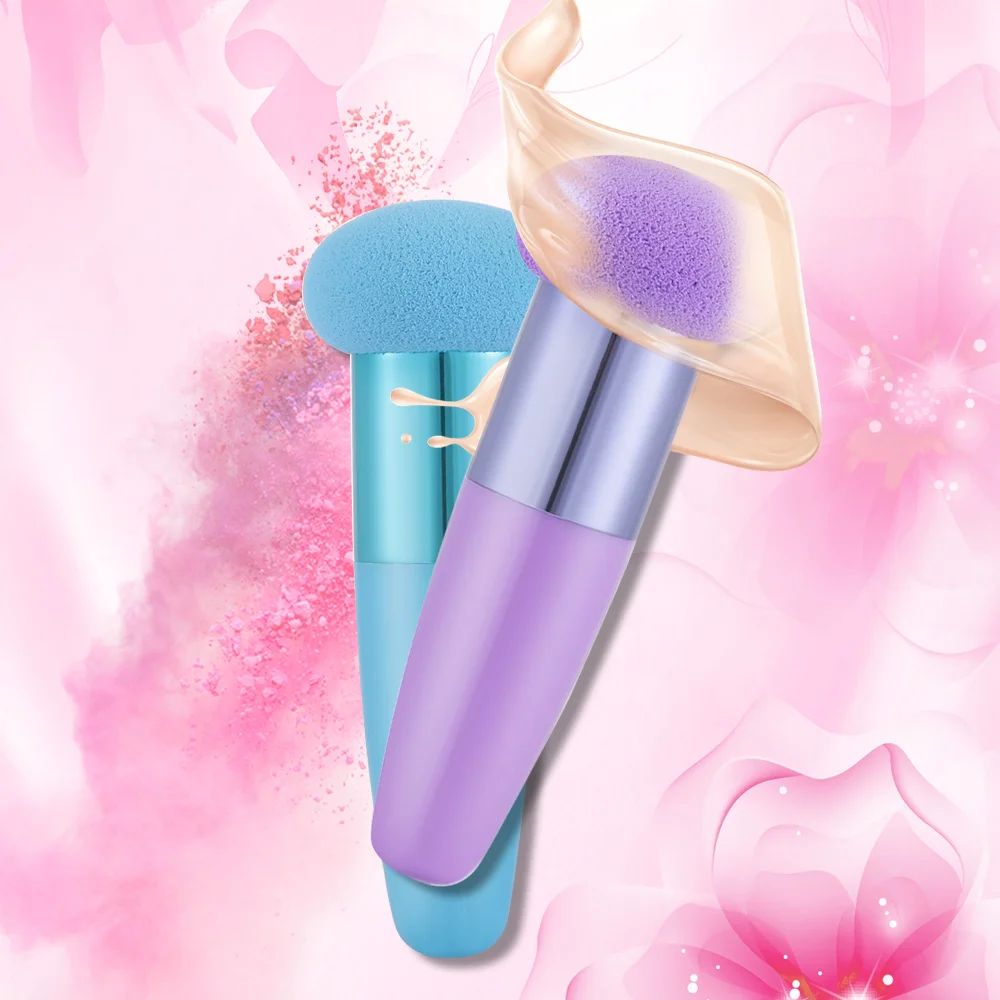 New Mushroom head Makeup Brushes Powder Puff  Beauty Cosmetic Sponge With Handle Women Fashion Professional Makeup Tools