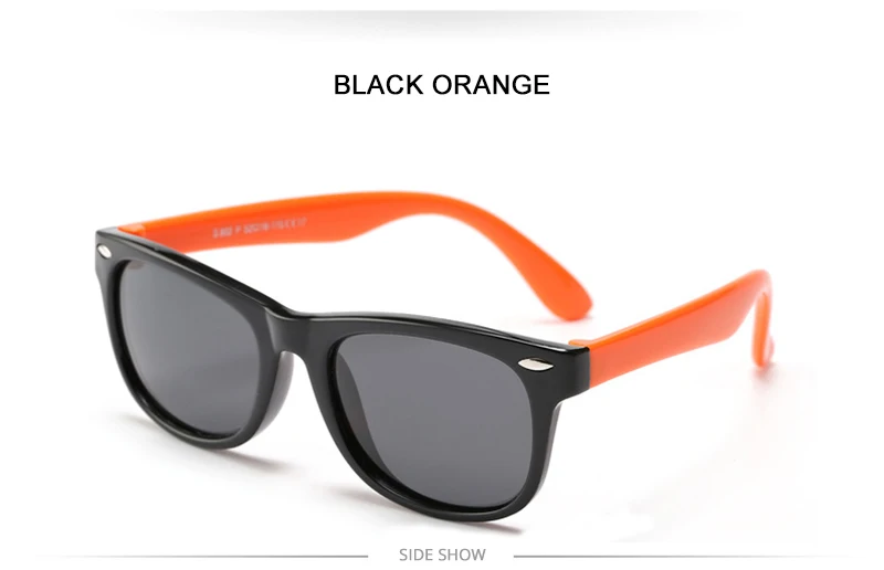 Fashoin Kinder Polarisierte Sonnenbrille Jungen Mädchen Vintage Silikon Kinder Sonnenbrille Stilvolle Safty TR90 Brillen Baby UV400 – Detail 24
