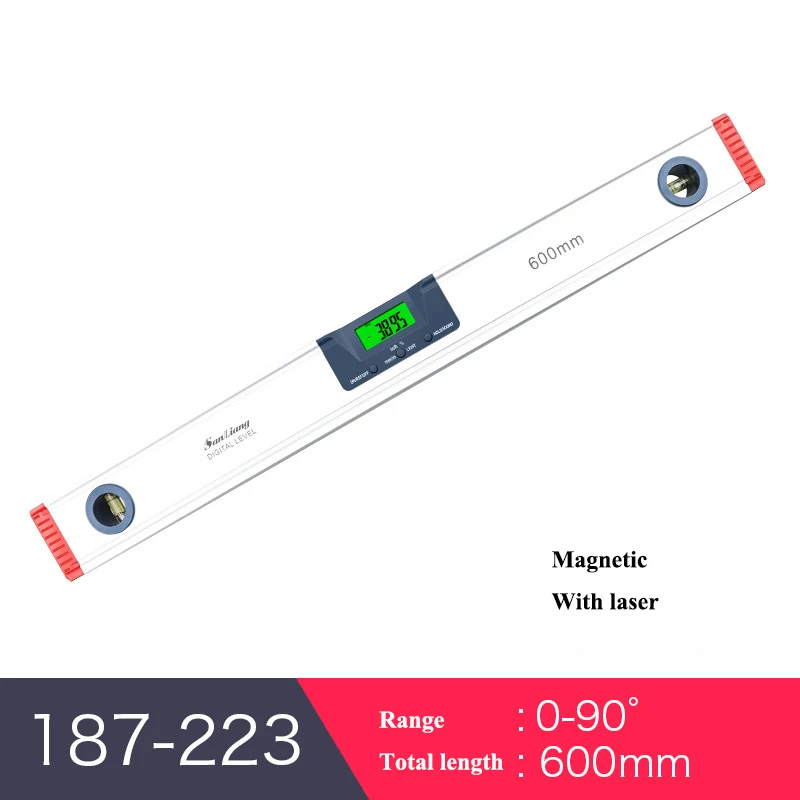 Imagem -06 - Cupbtna Alta Precisão Led Eletrônico Backlight Display Digital Laser Nível de Equilíbrio Alavanca com Régua de Ângulo Infravermelho Magnético