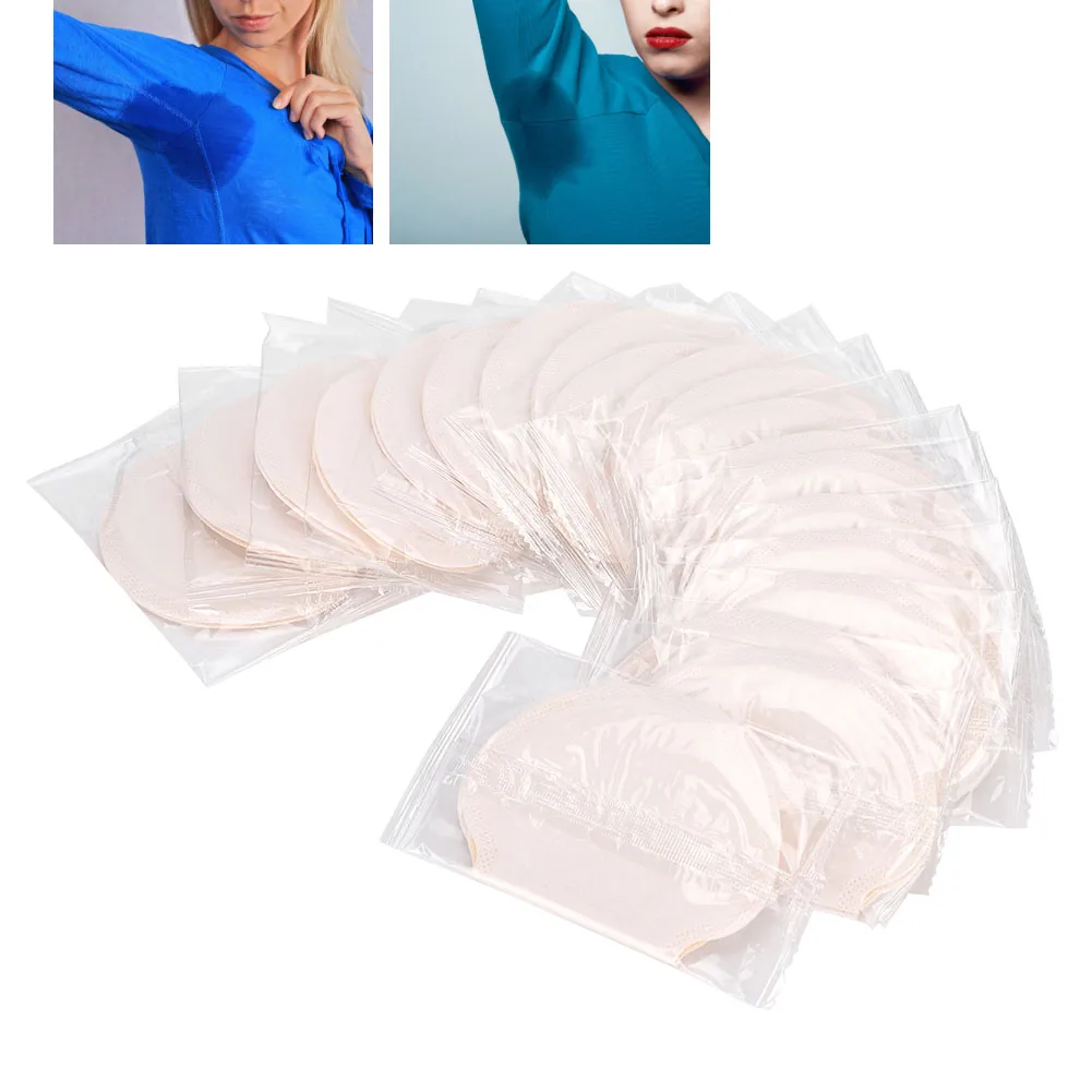 40pcs No Stimulation Armpits Sweat Pads Adult Disposable Underarm Sweat Absorbing Stickers Summer Deodorants Anti Sweat Absorben