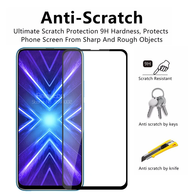 2-in-1 Camera Tempered Glass For huawei honor 9x STK-LX1 premium Protective Glass on honor 9 x x9 honor9x screen protector Film