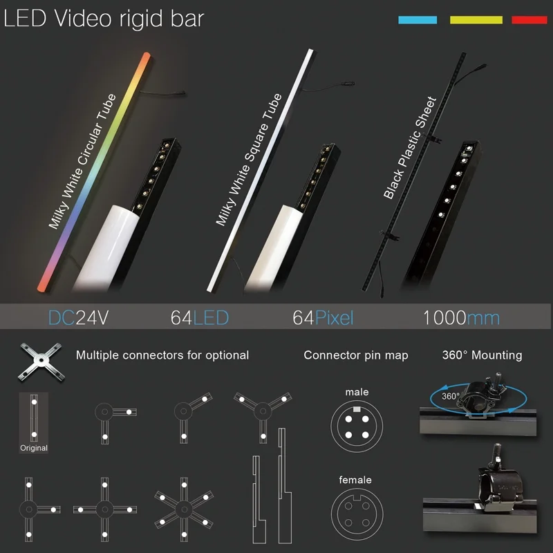 SK6812/WS2812B 5050RGB LED Stage Pixel Bar accessori per barra luminosa a Led