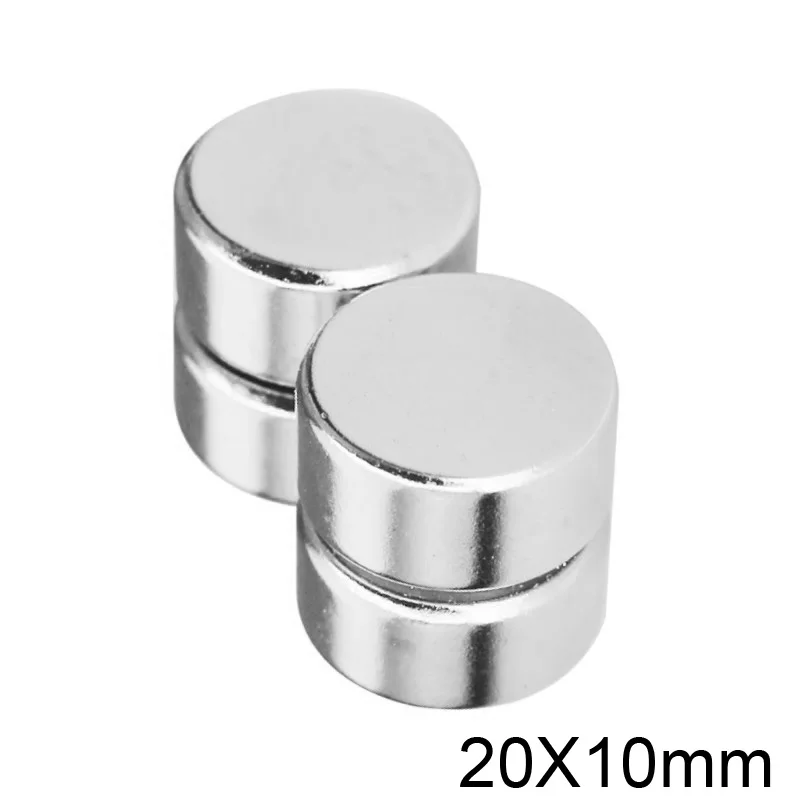 1/2/5/10/20pcs 20x10 Powerful Magnets 20mmx10mm Permanent Round Magnet 20x10mm Neodymium Magnetic  Strong Magnet 20*10