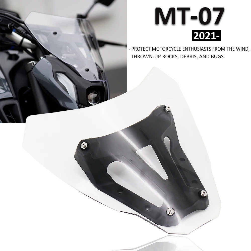 Новые запчасти для мотоциклов Yamaha MT-07 MT07 2021-ветрозащитный экран ветрового стекла