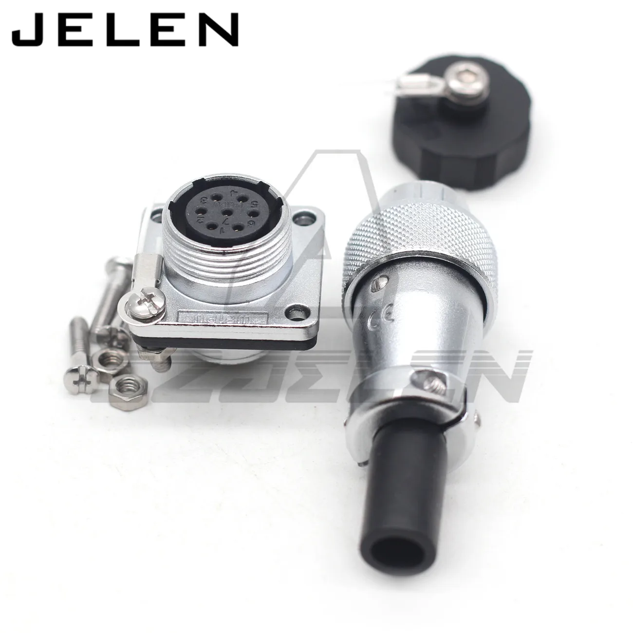 WEIPU WS16 serie 2 3 4 5 7 9 10 pin male plug female socket connector Metal waterproof connector, LED power wire cable plug