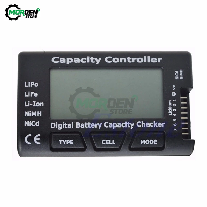 RC CellMeter 7-Bit Digital Battery Capacity Tester Checker for LiFe Lithium Li-ion Nickel Hydroxide Cadmium Lithium Polymer