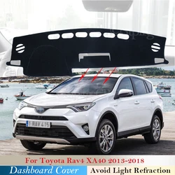 Dashboard Cover Protective Pad for Toyota Rav4 XA40 2013~2018 RAV 4 40 Car Accessories Dash Board Sunshade Carpet Dashmat 2017
