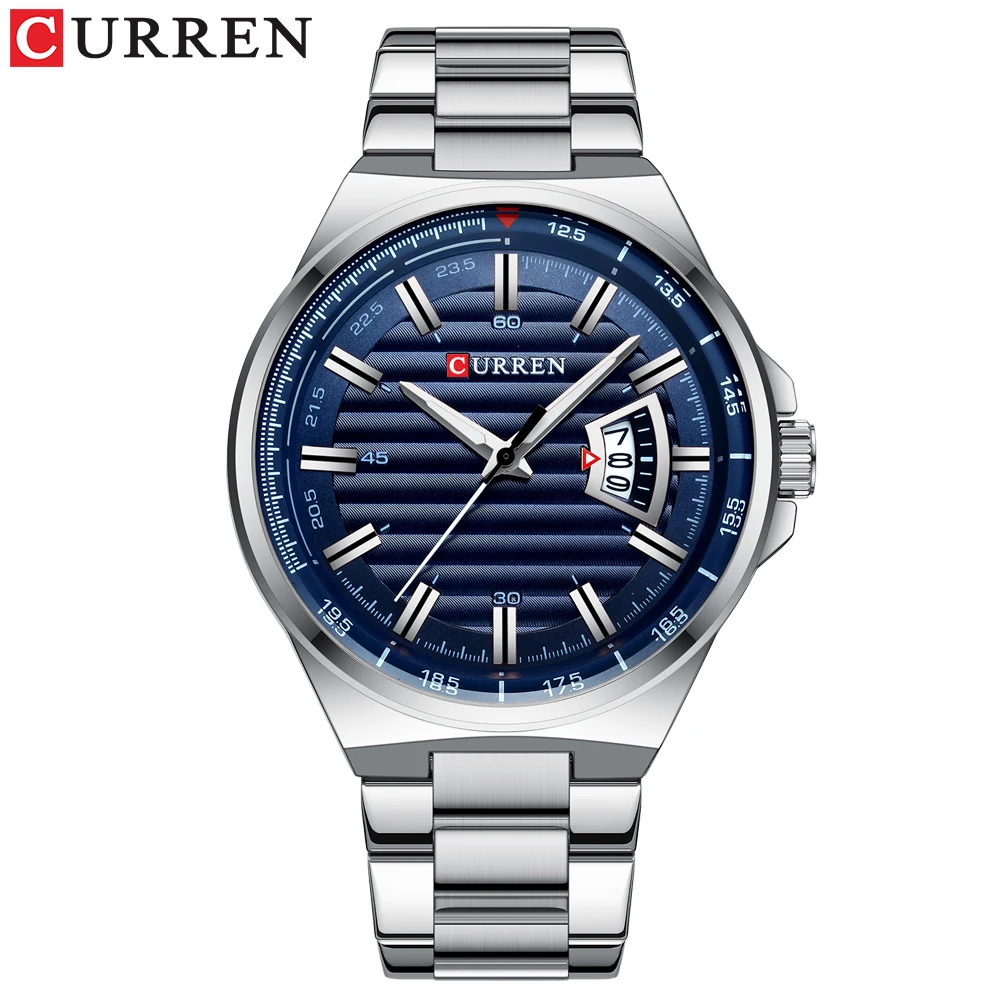 CURREN New Men Business Watch Full Steel Quartz Top Brand Luxury Sports Waterproof Casual Male Wristwatch Relogio Masculino