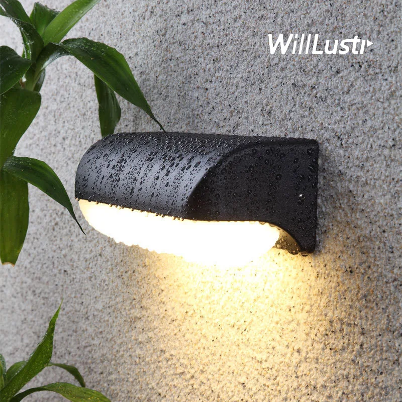 Industrial Aluminum PC Wall Light IP65 Waterproof Outdoor Dual Use Lamp Hotel Bar Cafe Aisle Balcony Courtyard Retro LED Sconce