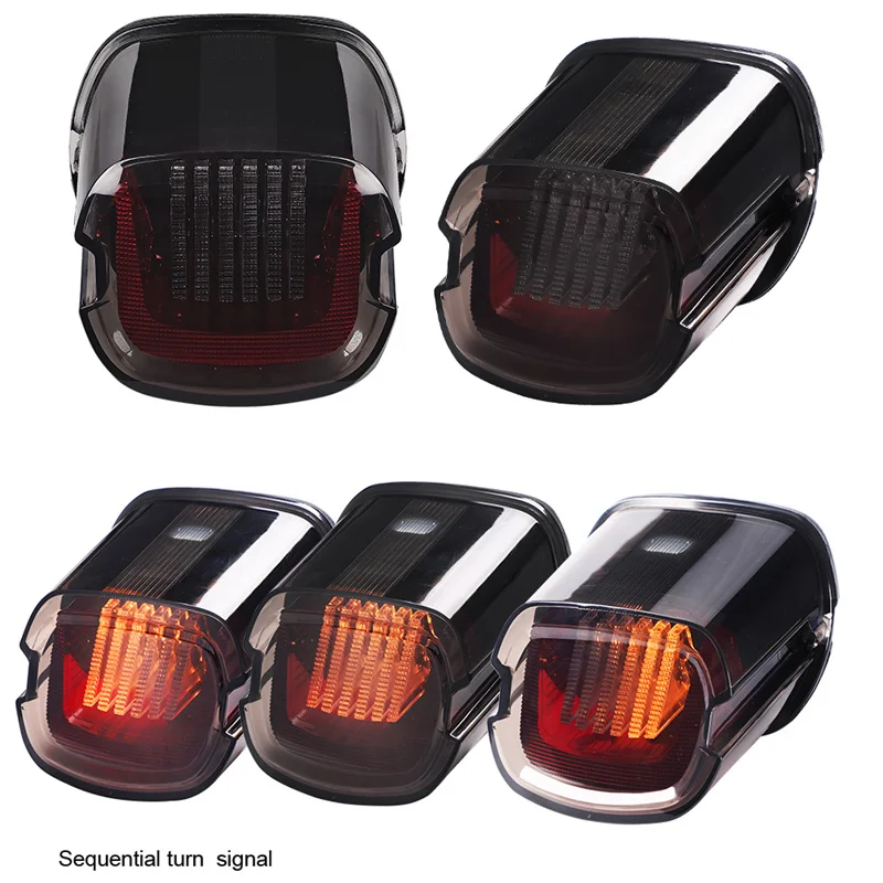 Tail light For Harley Davidson Motorcycle Laydown LED Tail Lamp For Sportster 1200 Low XL1200L Road King Softail Dyna