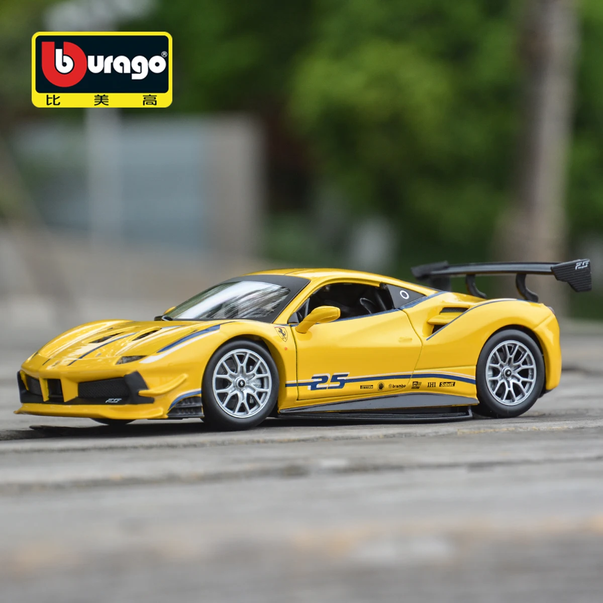 Bburago 1:24 Ferrari 488 Herausforderung Sport Auto Statische Druckguss Fahrzeuge Sammeln Modell Auto Spielzeug