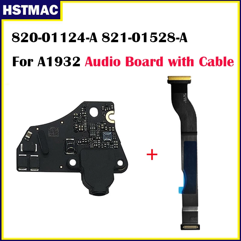 A1932 Headphone Jack Board with Cable 820-01124-04 For MacBook Air 13Inch A1932 Audio Jack 821-01833-A 2018 2019 Year MRE82