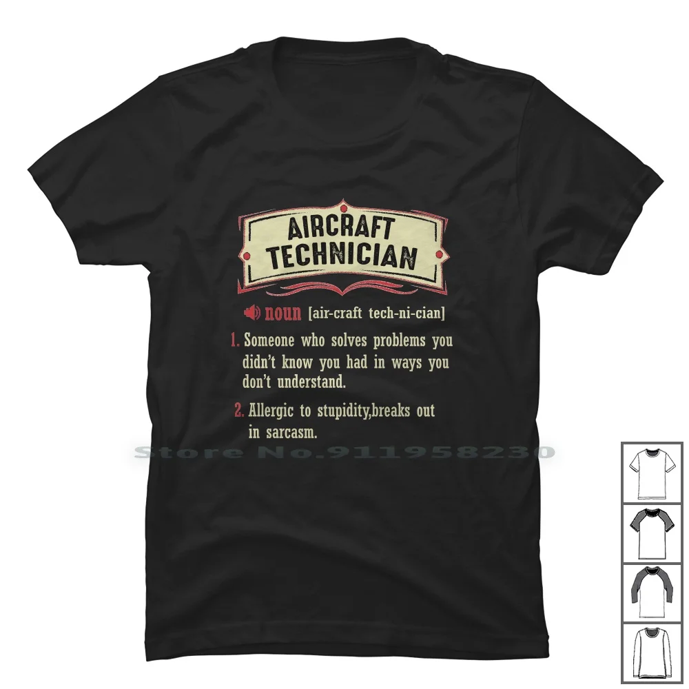 Technician Dictionary Term Sarcastic T Shirt 100% Cotton Technician Sarcastic Mechanic Airman Tech Ship Cast Ane Ian Air Ast