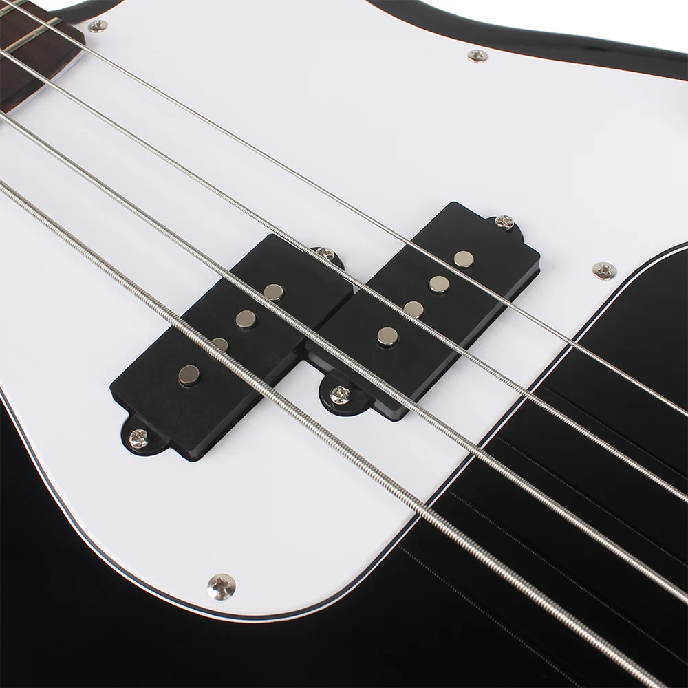 4 String Electric Bass Guitar 20 Frets Basswood Body Bass Guitar Stringed Musical Instrument With Connection Cable Wrenches