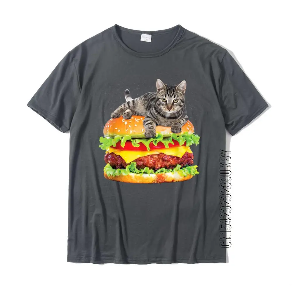 Hamburger Space Cat T-Shirt Funny Kitty Tee By Zany Brainy Cotton Party Tops T Shirt Prevalent Mens Top T-Shirts Fashionable