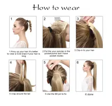 Synthetic Clip-In Ponytail Extension Wig #4