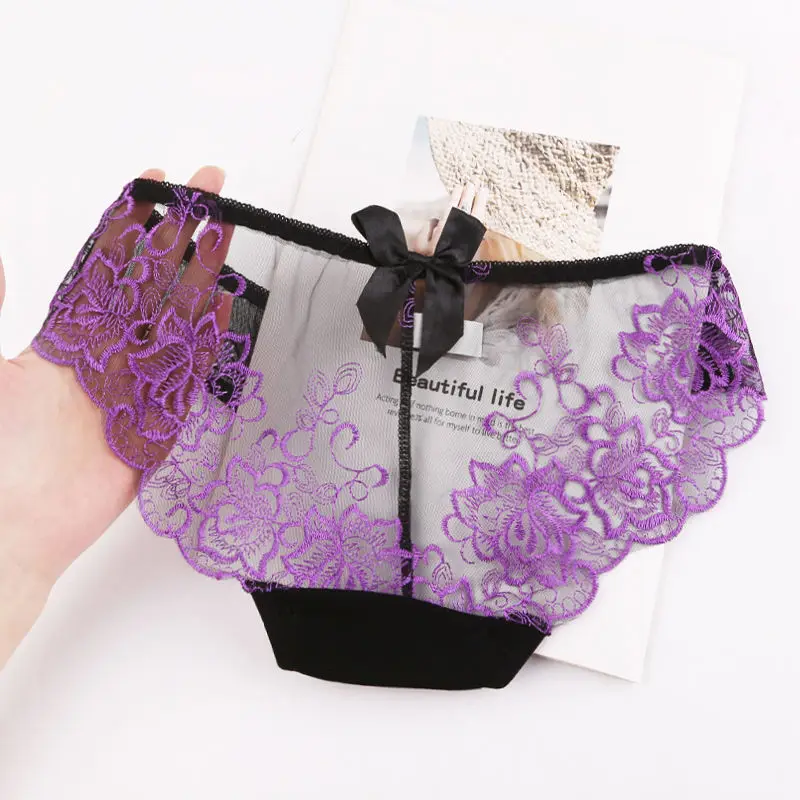 Sexy Women Underwear Female Lace Panties Seamless Lingerie Briefs Women\'s Low Waist Intimates Underpants Ladies G String Thong