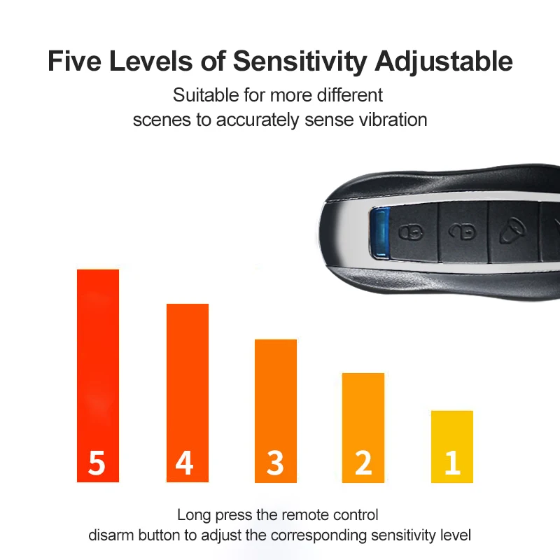 Security Alarm 150dB Wireless Anti-Theft Vibration Wireless Motorcycle Bicycle Waterproof Security Alarm With Remote Control