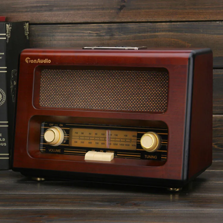 Aggiornamento TonAudio versione Bluetooth radio antica in legno di fascia alta altoparlante retrò vecchio stile con scheda radio USB per anziani