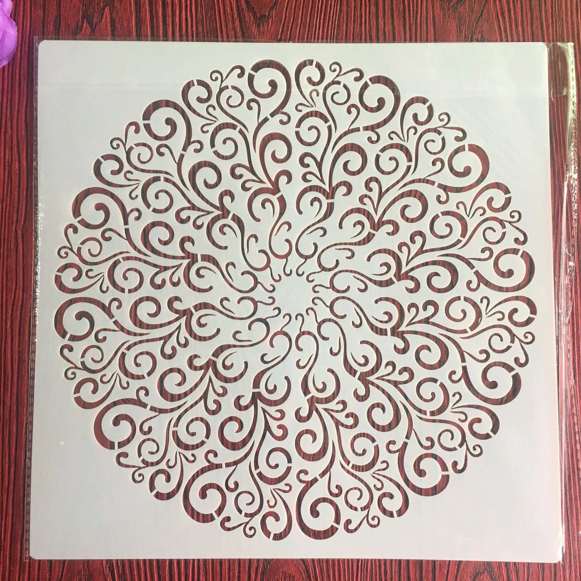 New 30 *30cm size diy craft mandala mold for painting stencils stamped photo album embossed paper card on wood, fabric,wall