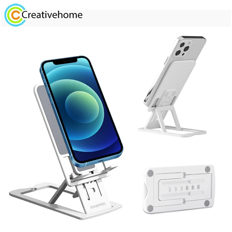 HAWEEL Universal Phone Desktop Holder Adjustable Lifting Folding Portable Live Broadcast Tablet Plastic Stand